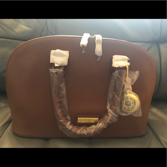 Joy & Iman Genuine Leather Handbag - Picture 1 of 6